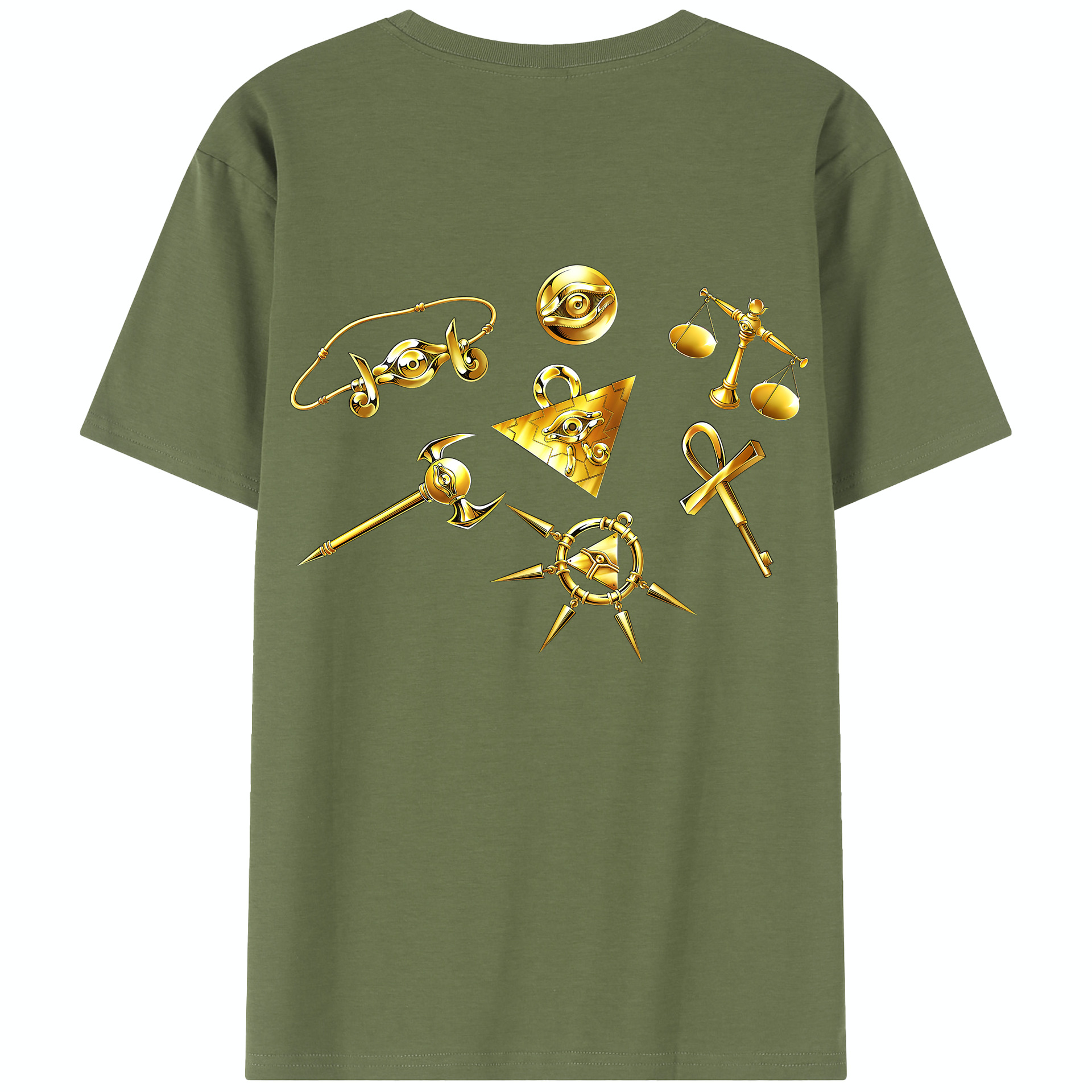 （画像用） 遊☆戯☆王 Yu-Gi-Oh! 綿100％半袖Tシャツ（背面プリント）